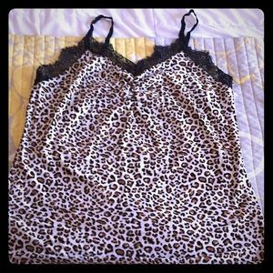 Cheetah print tank top